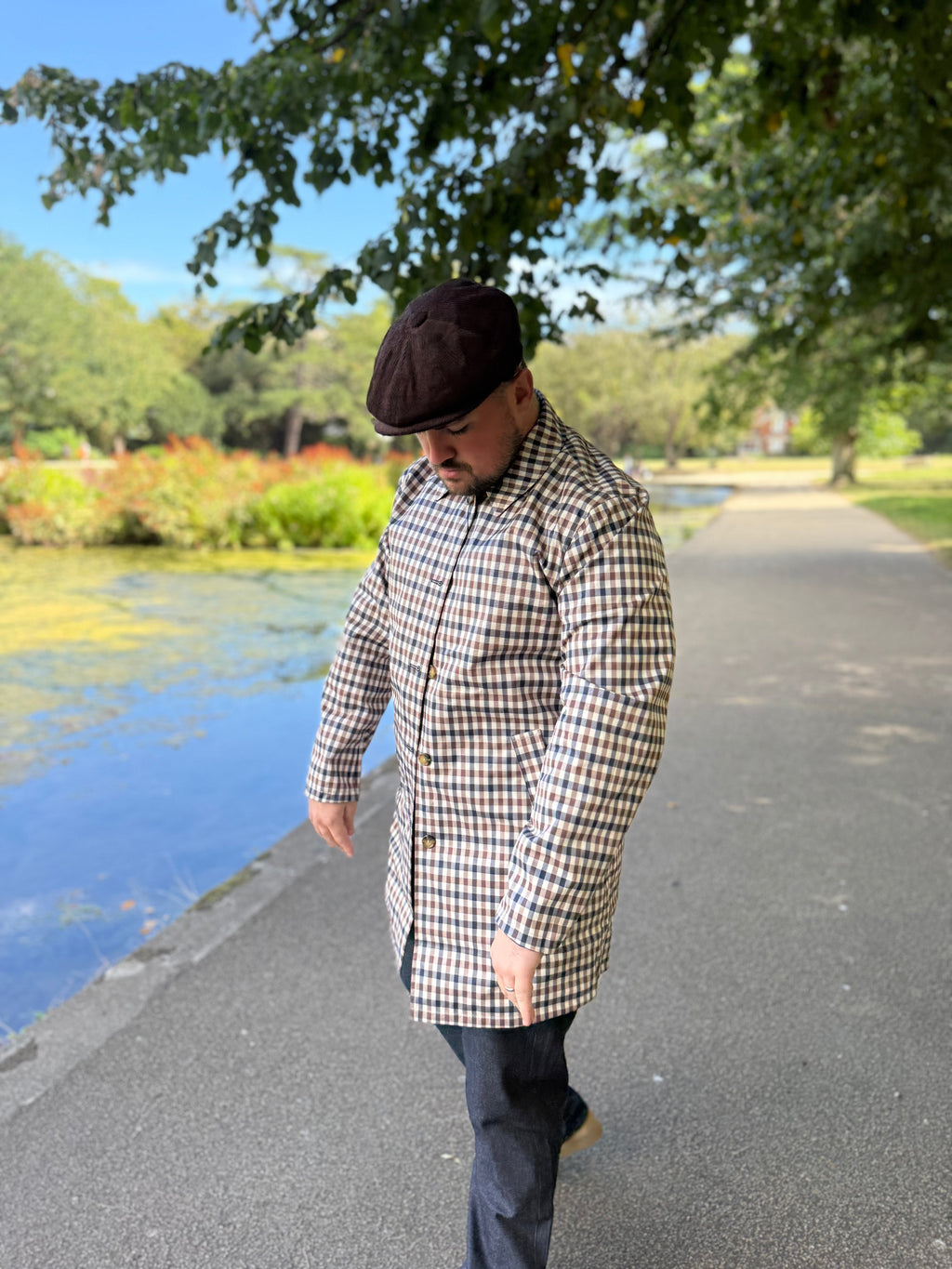 Aquascutum Active Archival Reversible Mac Navy