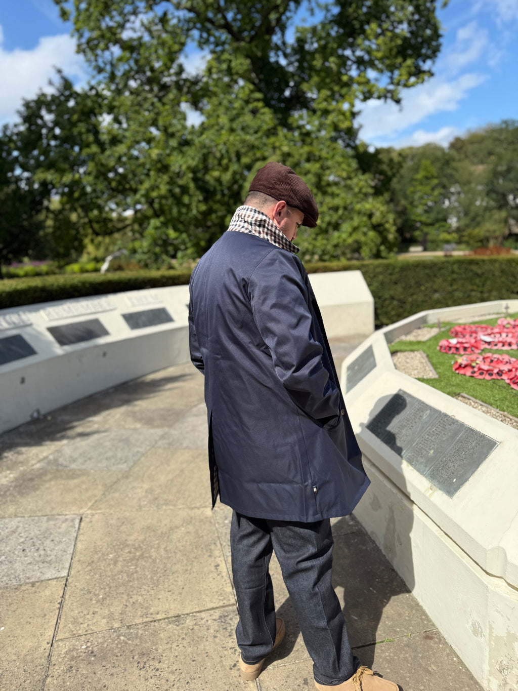 Aquascutum Active Archival Reversible Mac Navy