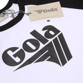 Gola Logo Print Varsity Black/White Long Sleeve T-Shirt
