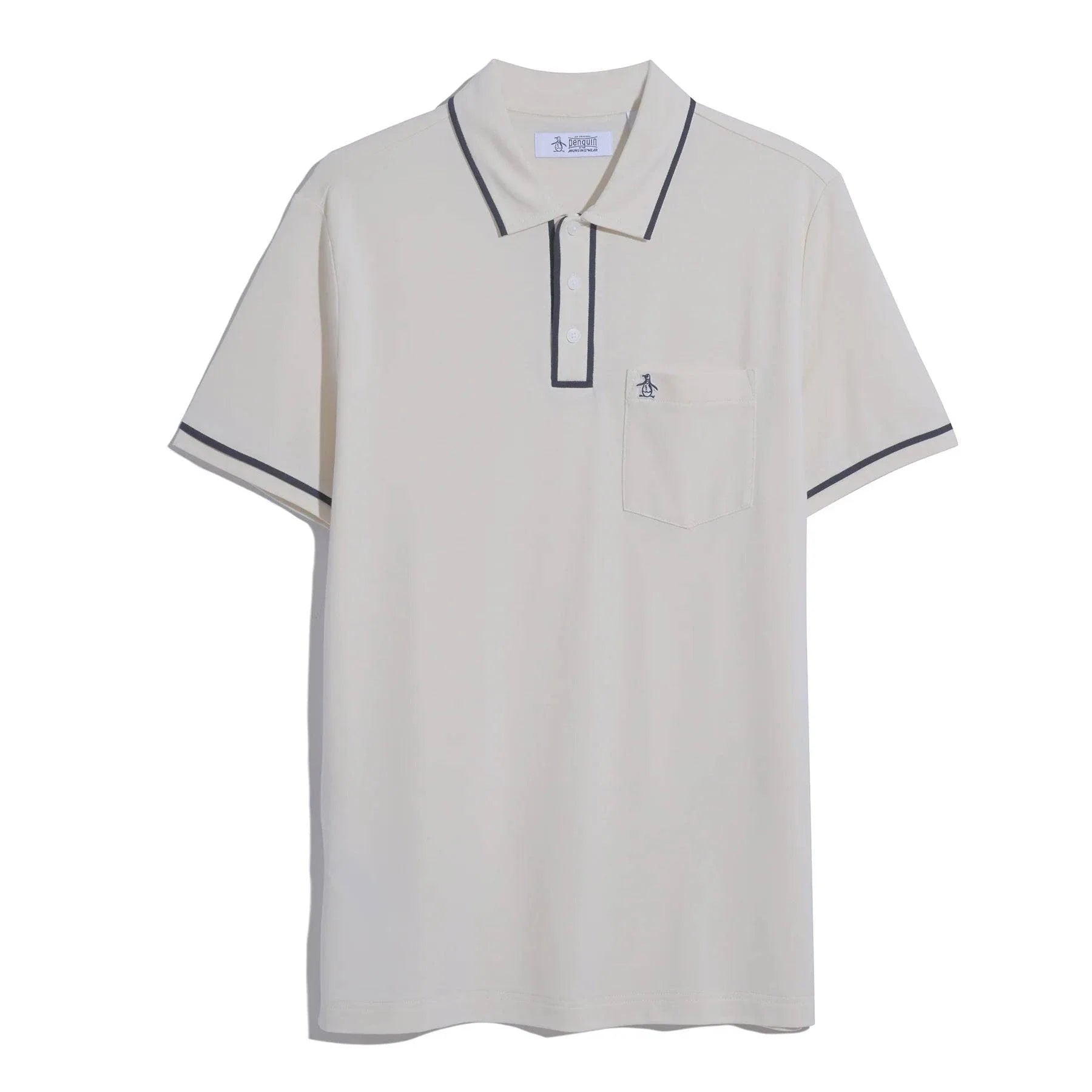 Original Penguin Pique Short Sleeve Polo Shirt In Birch