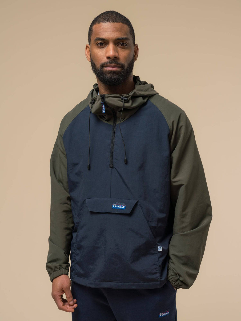Penfield Pac Jac – Packable Anorak in Forest Green/Navy