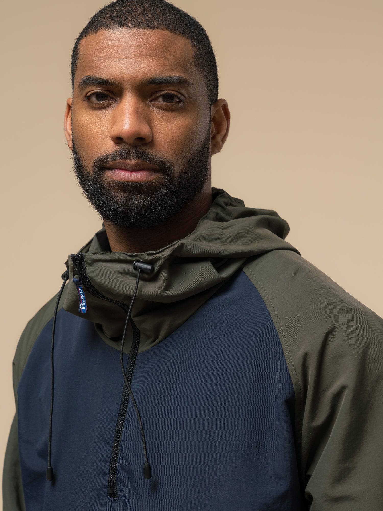 Penfield Pac Jac – Packable Anorak in Forest Green/Navy