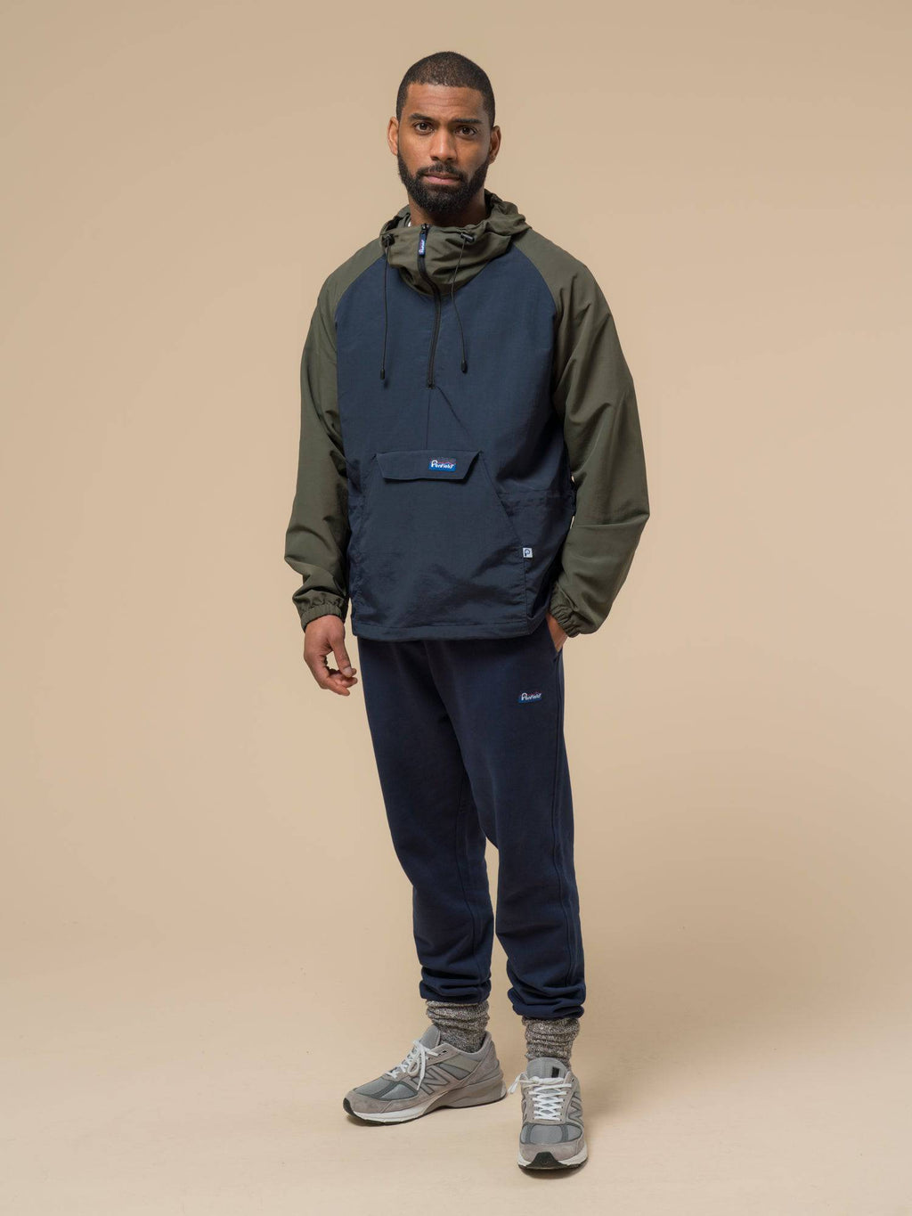 Penfield Pac Jac – Packable Anorak in Forest Green/Navy