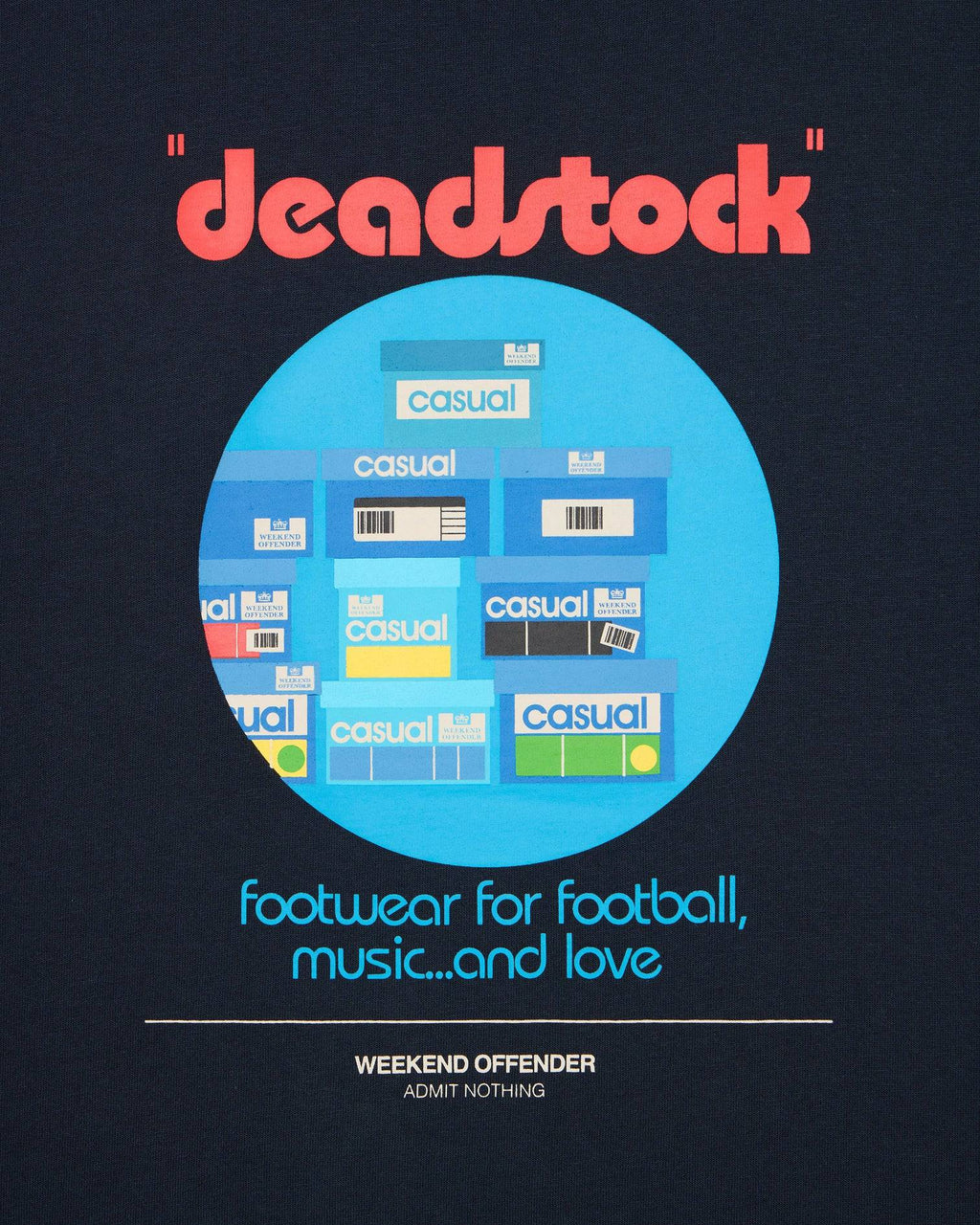 Weekend Offender Deadstock Graphic T-Shirt Navy