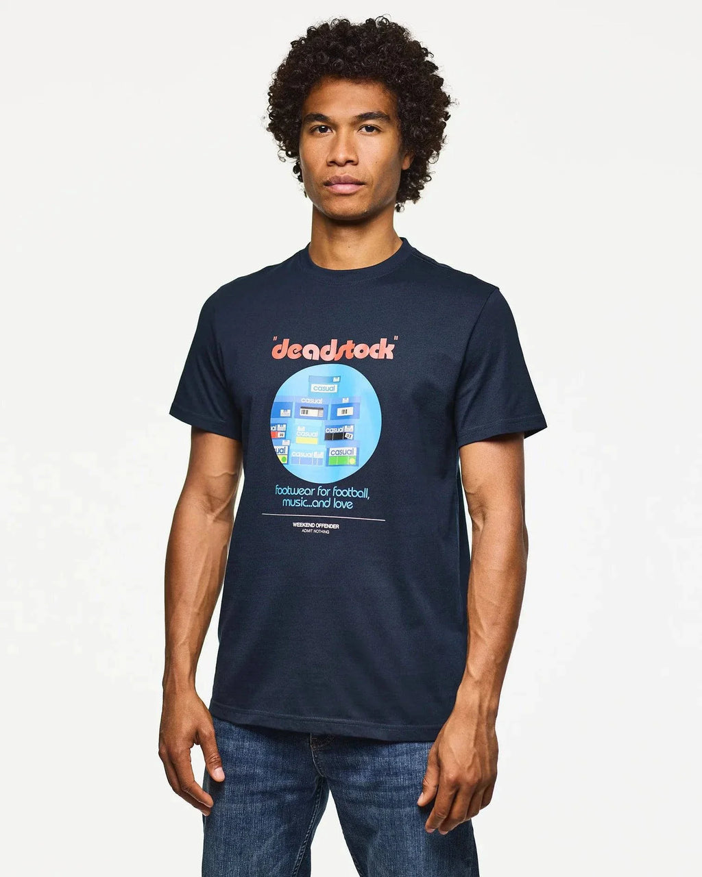 Weekend Offender Deadstock Graphic T-Shirt Navy