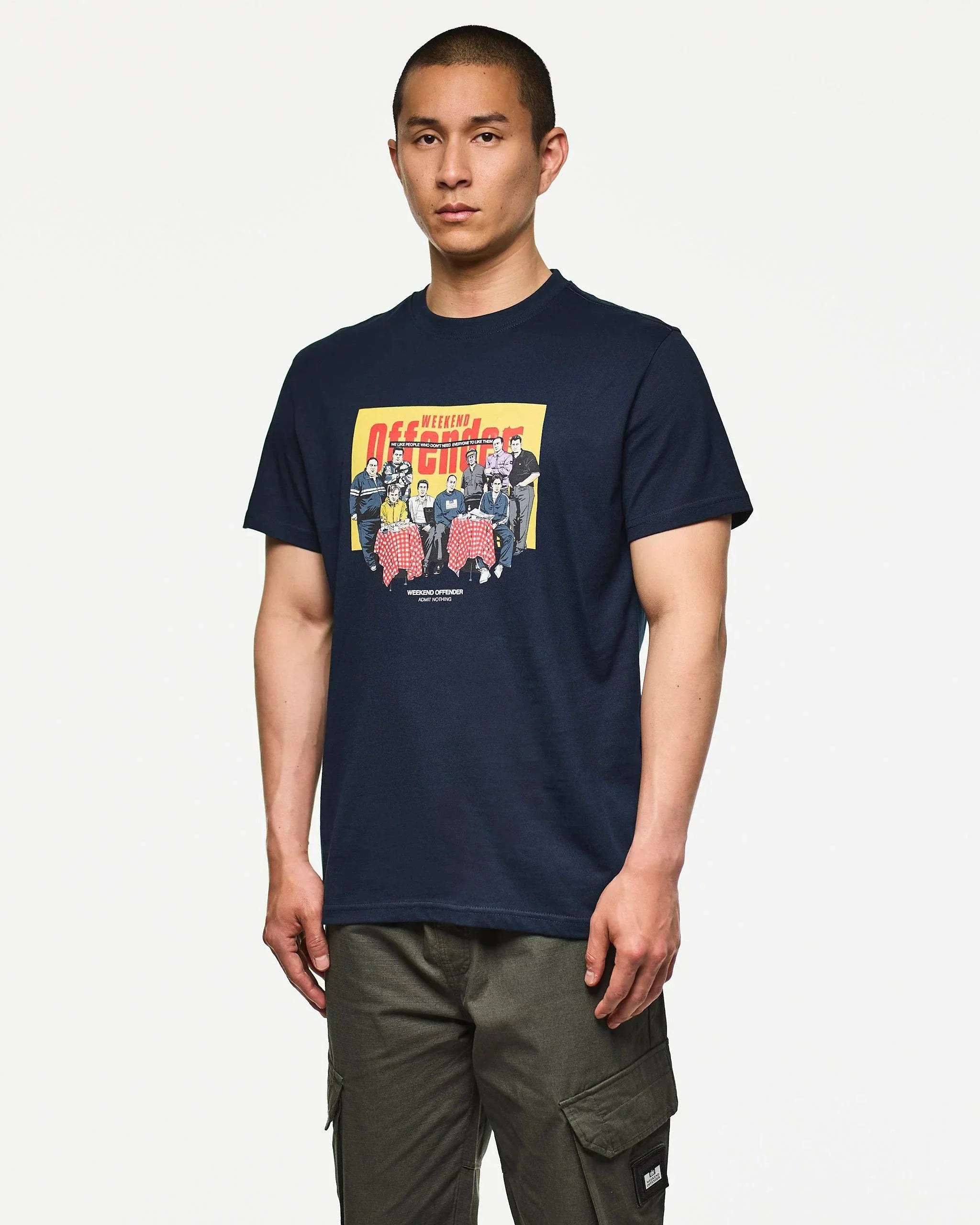 Weekend Offender Satriale's Graphic T-Shirt Navy