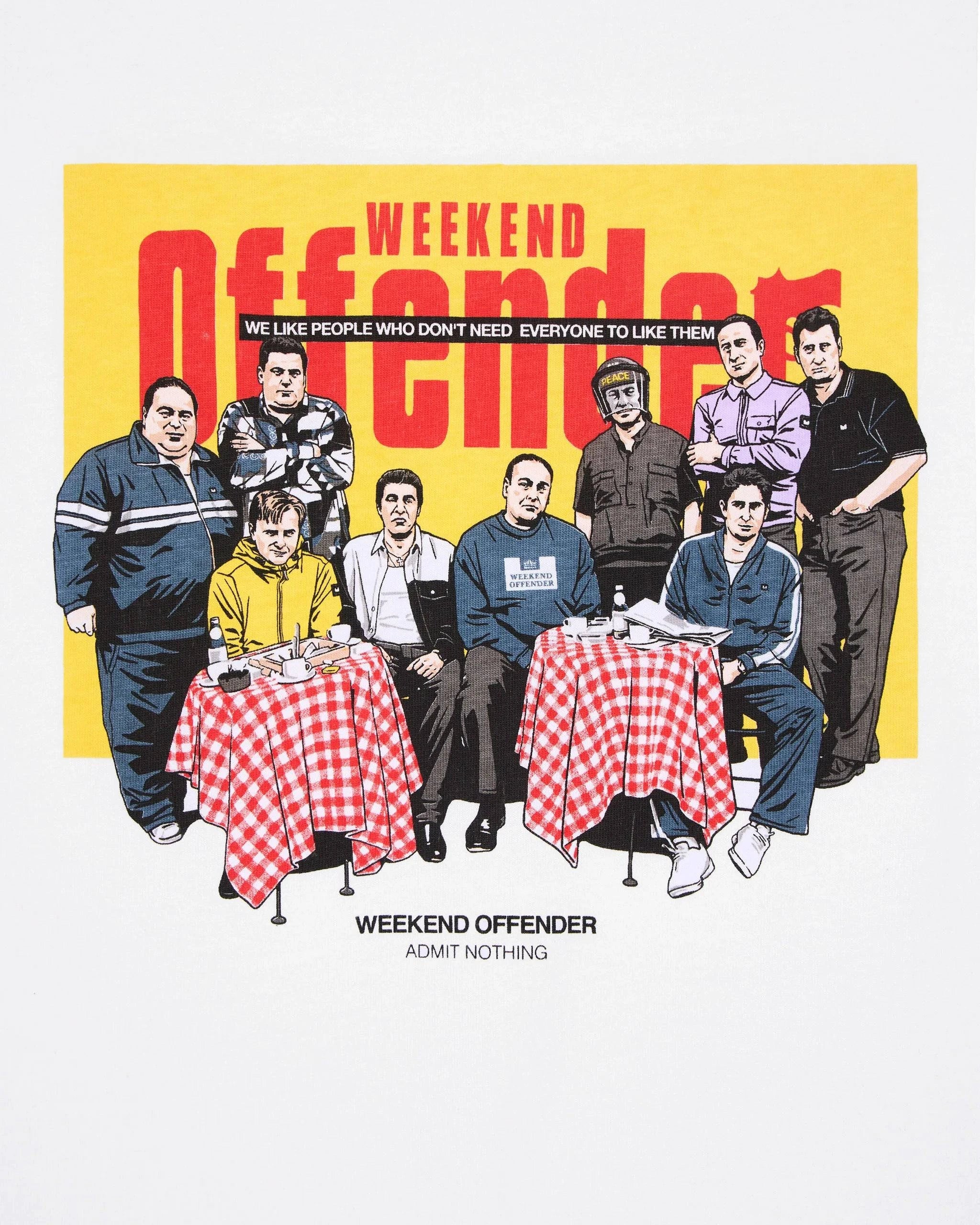 Weekend Offender Satriale's Graphic T-Shirt White