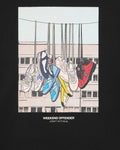 Weekend Offender Battle Lines Graphic T-Shirt Black