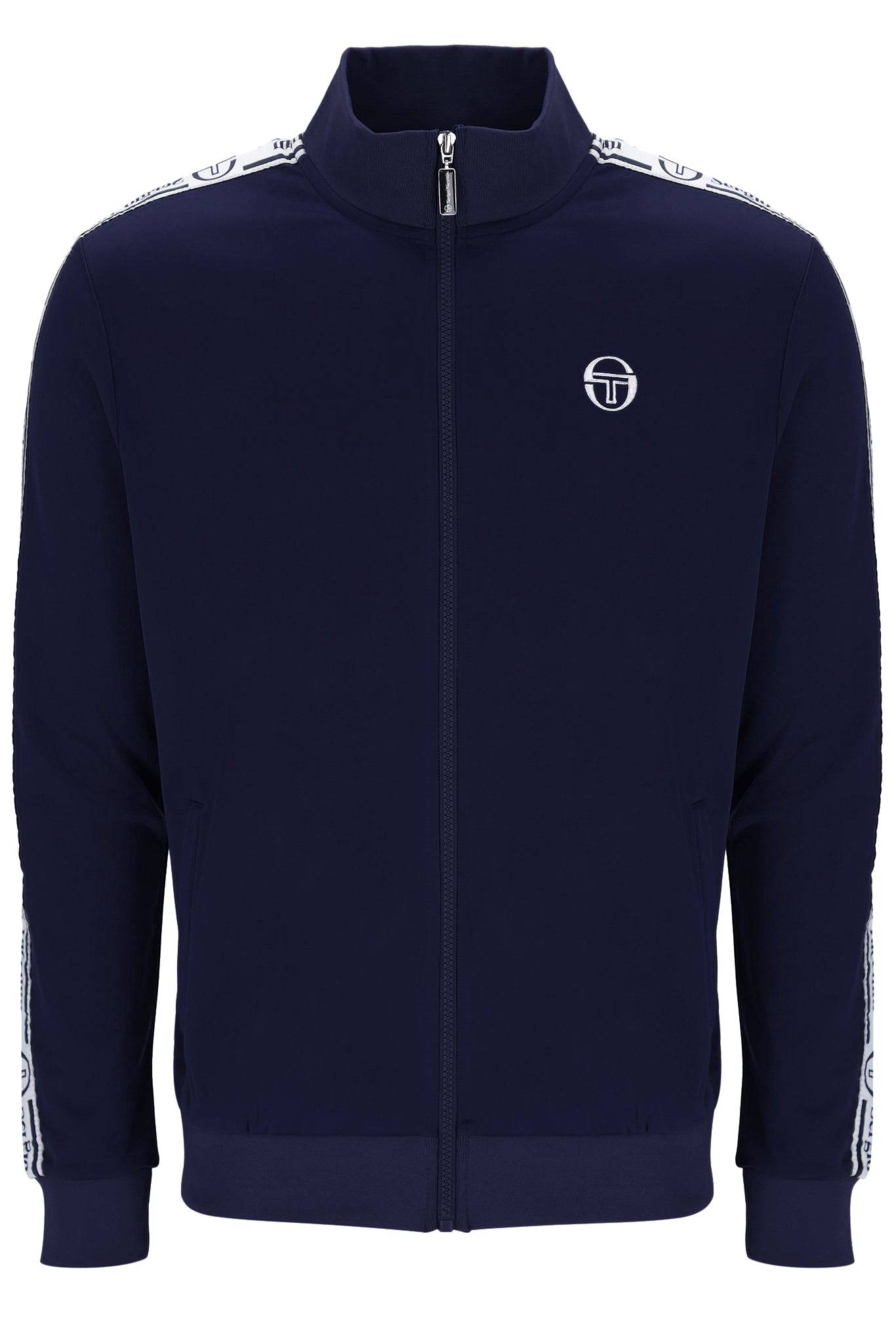 Sergio Tacchini Taped Track Top in Maritime Blue