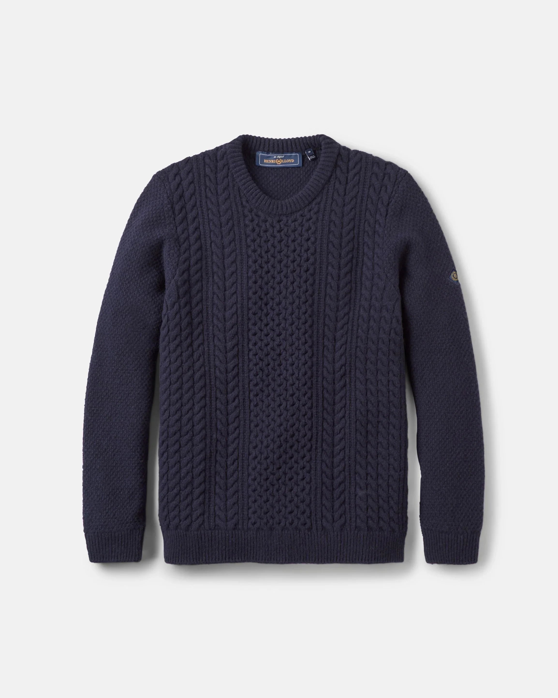 Henri Lloyd Abersoch Cable Knit Jumper Navy