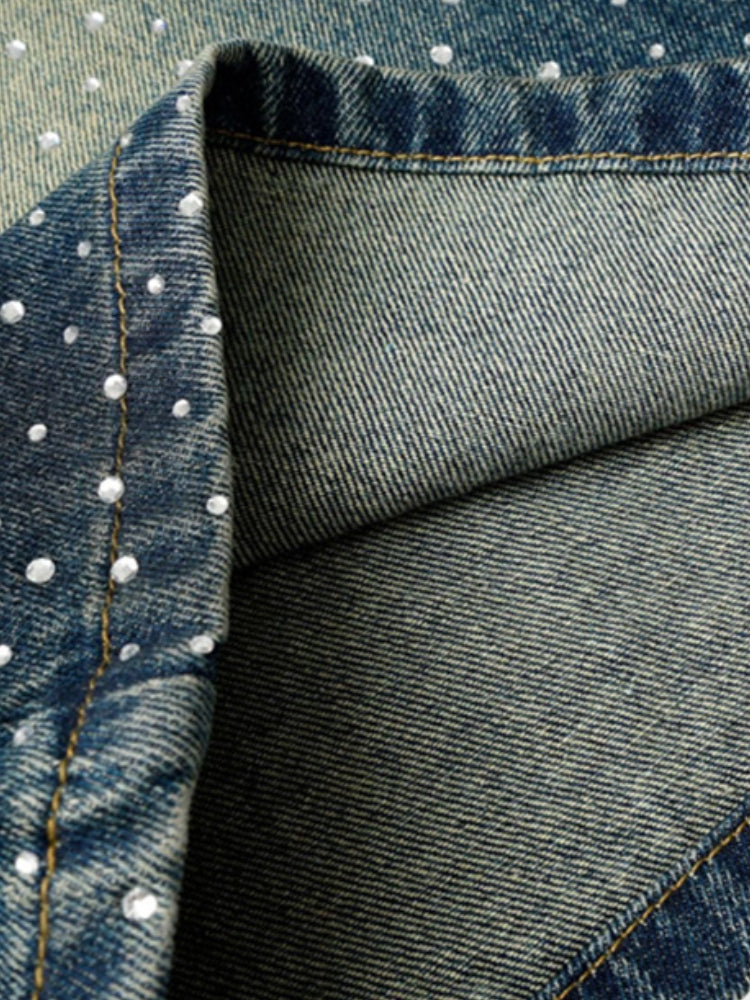 DCRB Rhinestone Denim Jorts