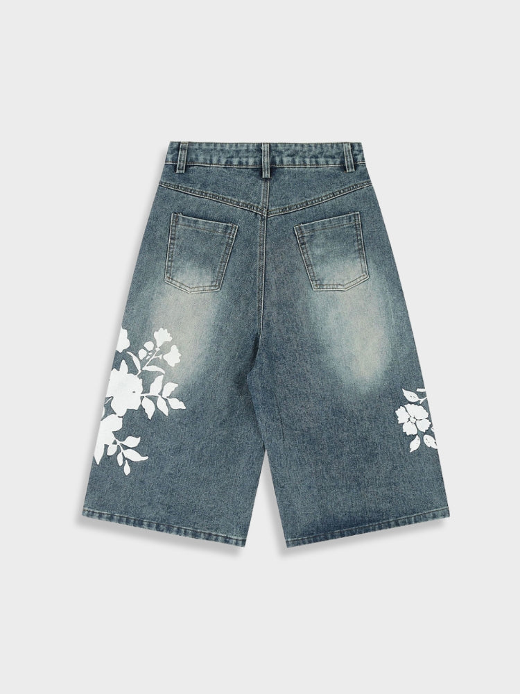 DCRB Floral Jorts
