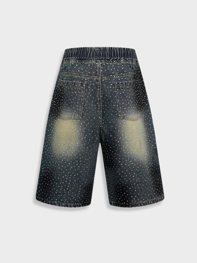 DCRB Rhinestone Denim Jorts