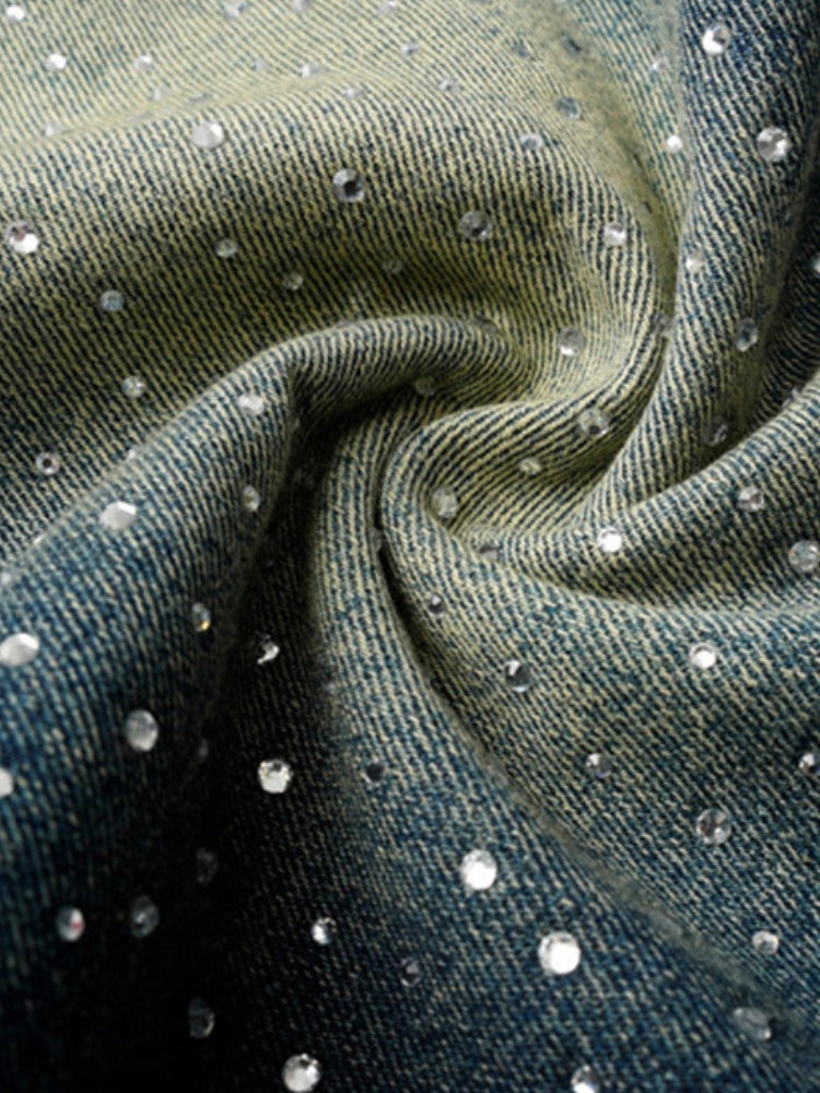 DCRB Rhinestone Denim Jorts