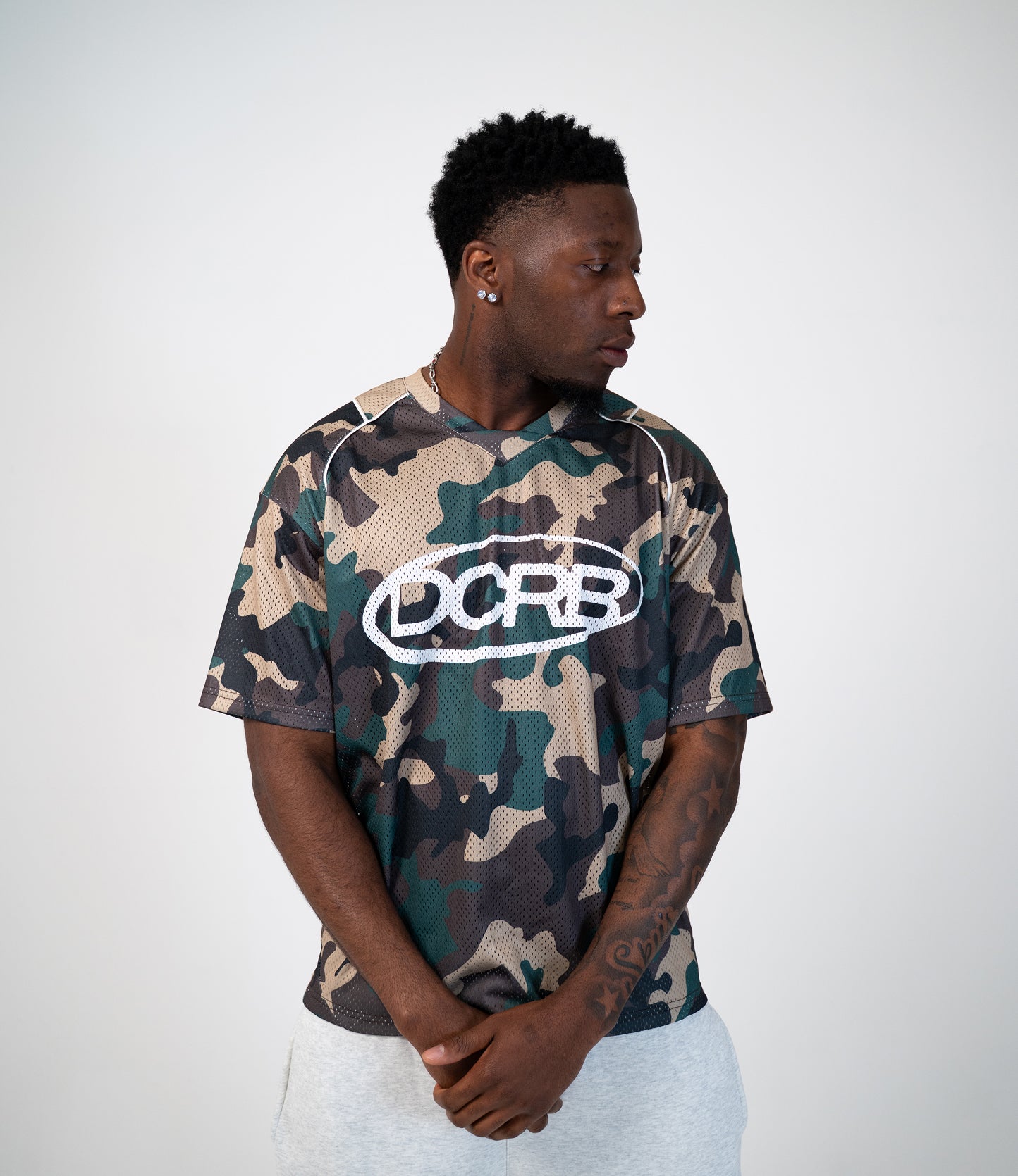 DCRB Camo Football Tee
