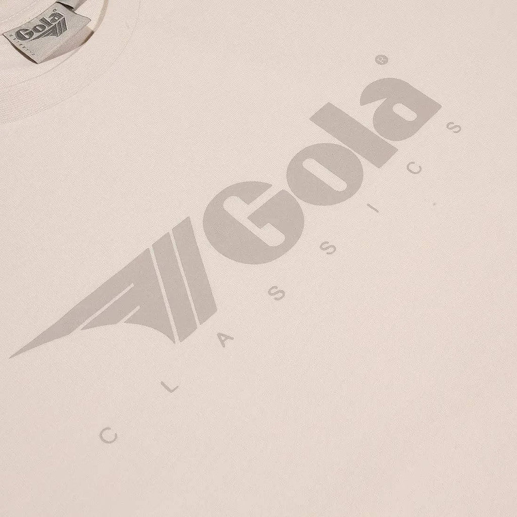 Gola Front Print T-Shirt Ecru