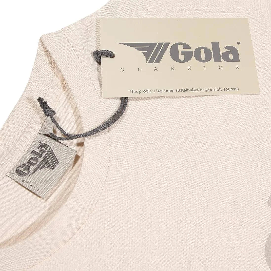 Gola Front Print T-Shirt Ecru