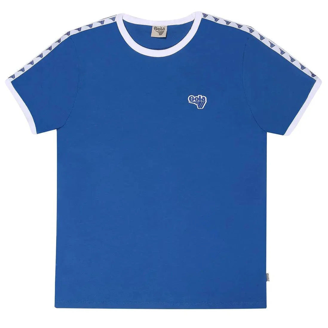 Gola Logo Taped Ringer T-shirt Blue