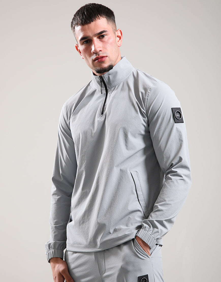 Marshall Artist Lennox Quarter Zip Monument Grey