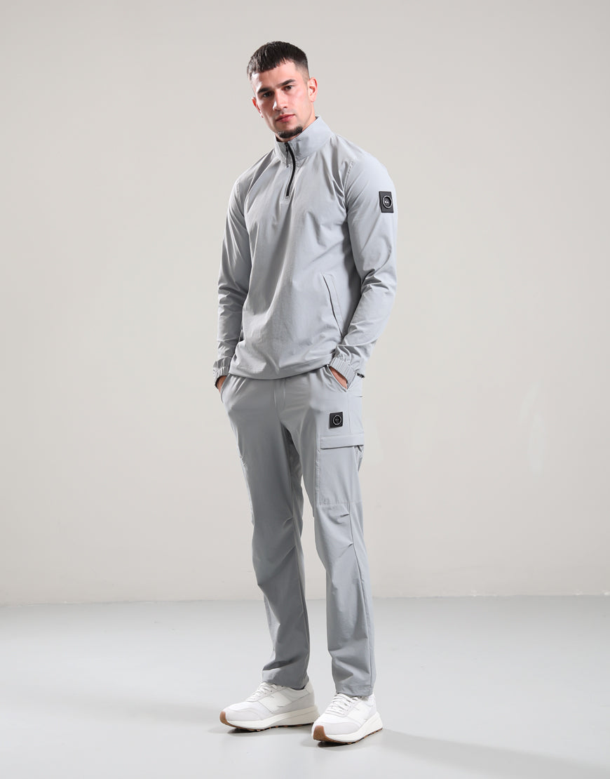 Marshall Artist Lennox Quarter Zip Monument Grey