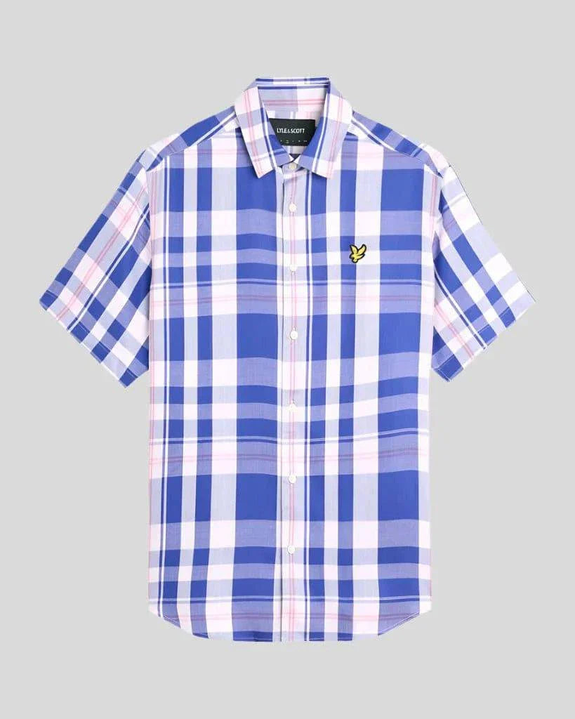 Lyle & Scott Oversized Tartan Short Sleeve Shirt