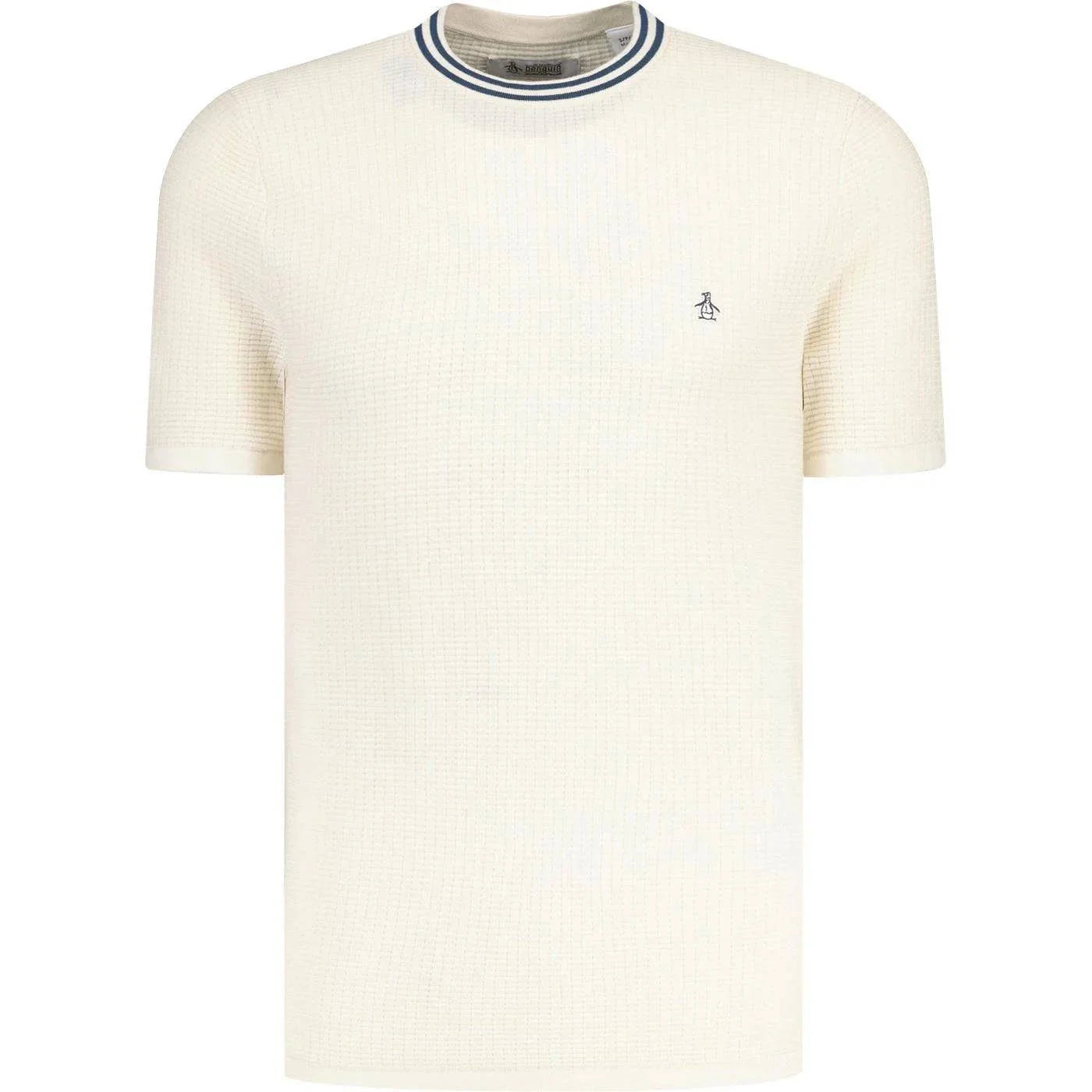 Original Penguin Textured Sweater Knit T-Shirt Birch