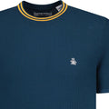 Original Penguin Textured Sweater Knit T-Shirt Blue Wing Teal