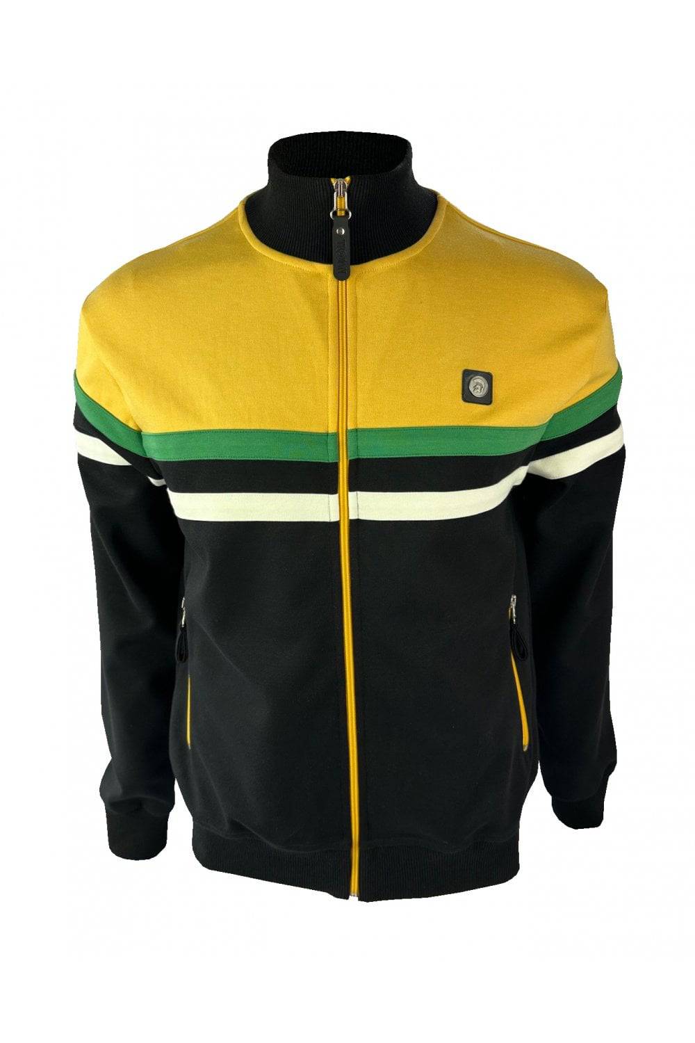 Trojan Panel Stripe Track Top Yellow/Black