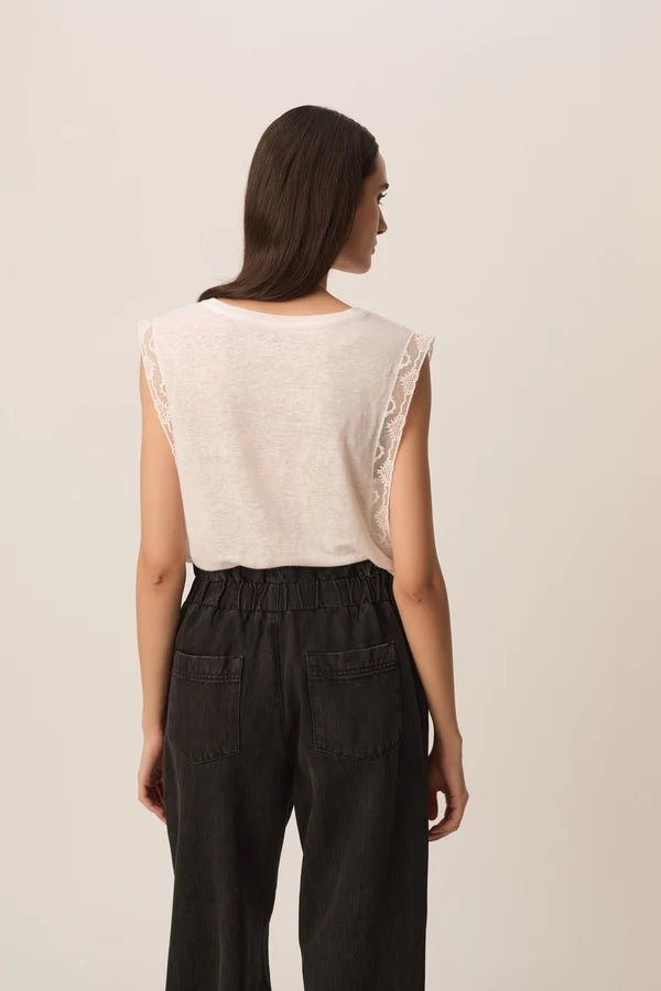 Helena Tank Top - Ecru - Image 6