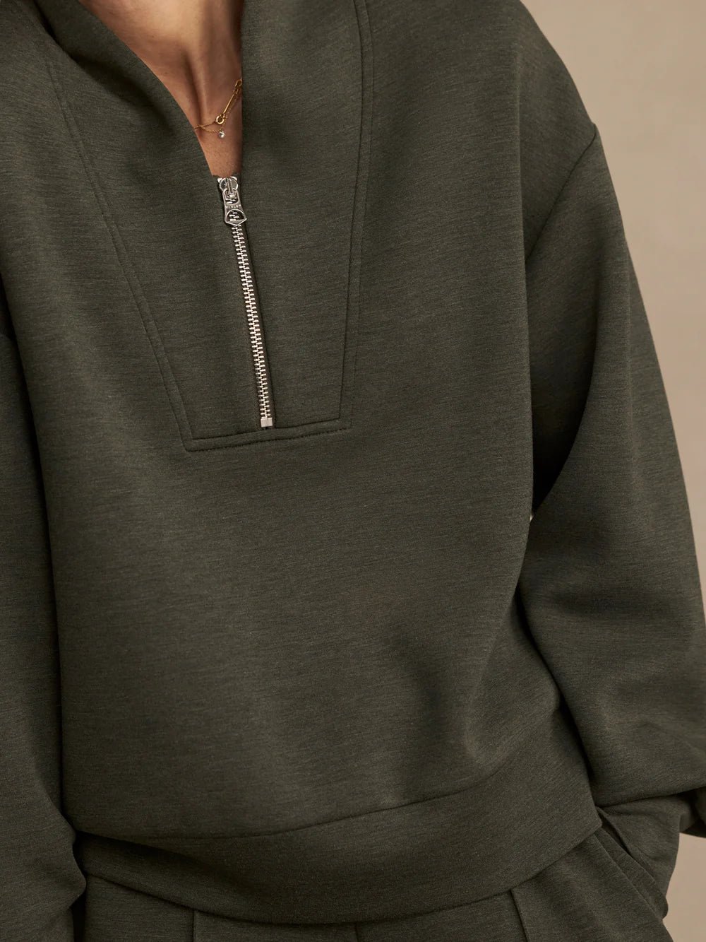 Davidson Sweat - Olive Marl - Image 3