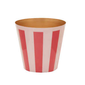 The Penny Planter Pink & Red Stripe