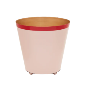 The Penny Planter Pink with Red Rim