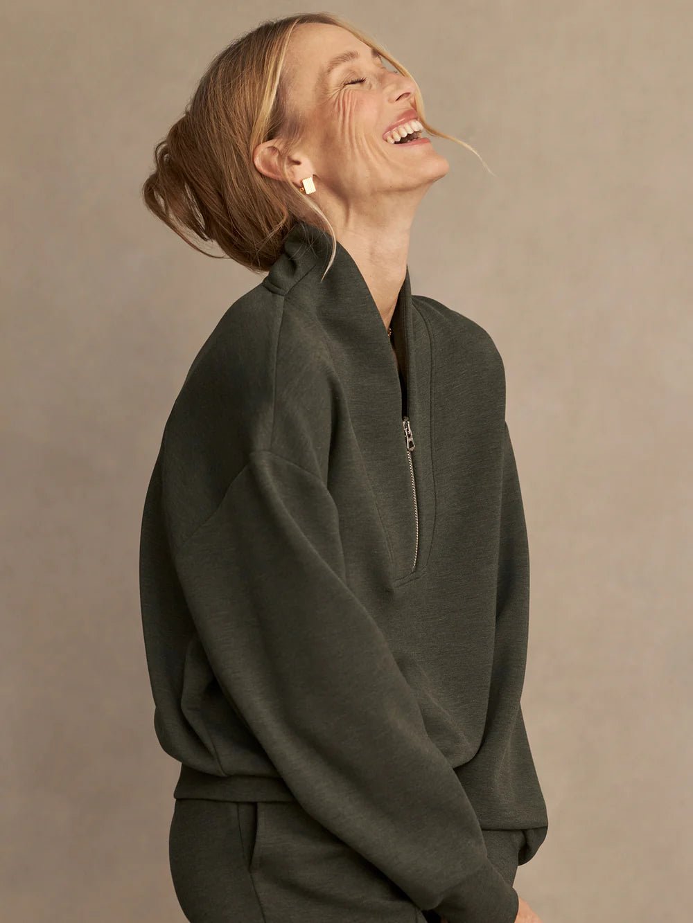 Davidson Sweat - Olive Marl - Image 4