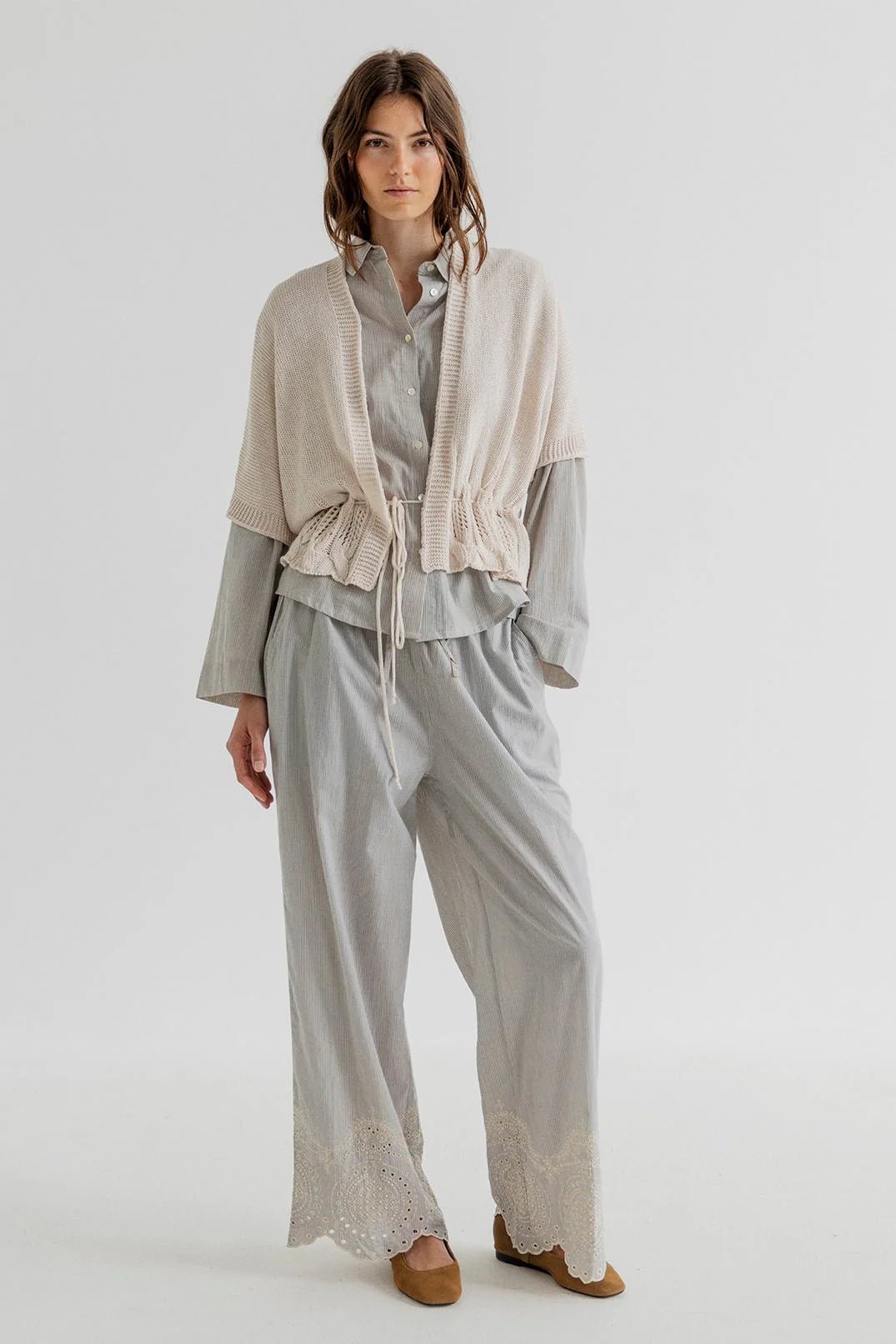 Vinnie Knit Top - Chalk - Image 2