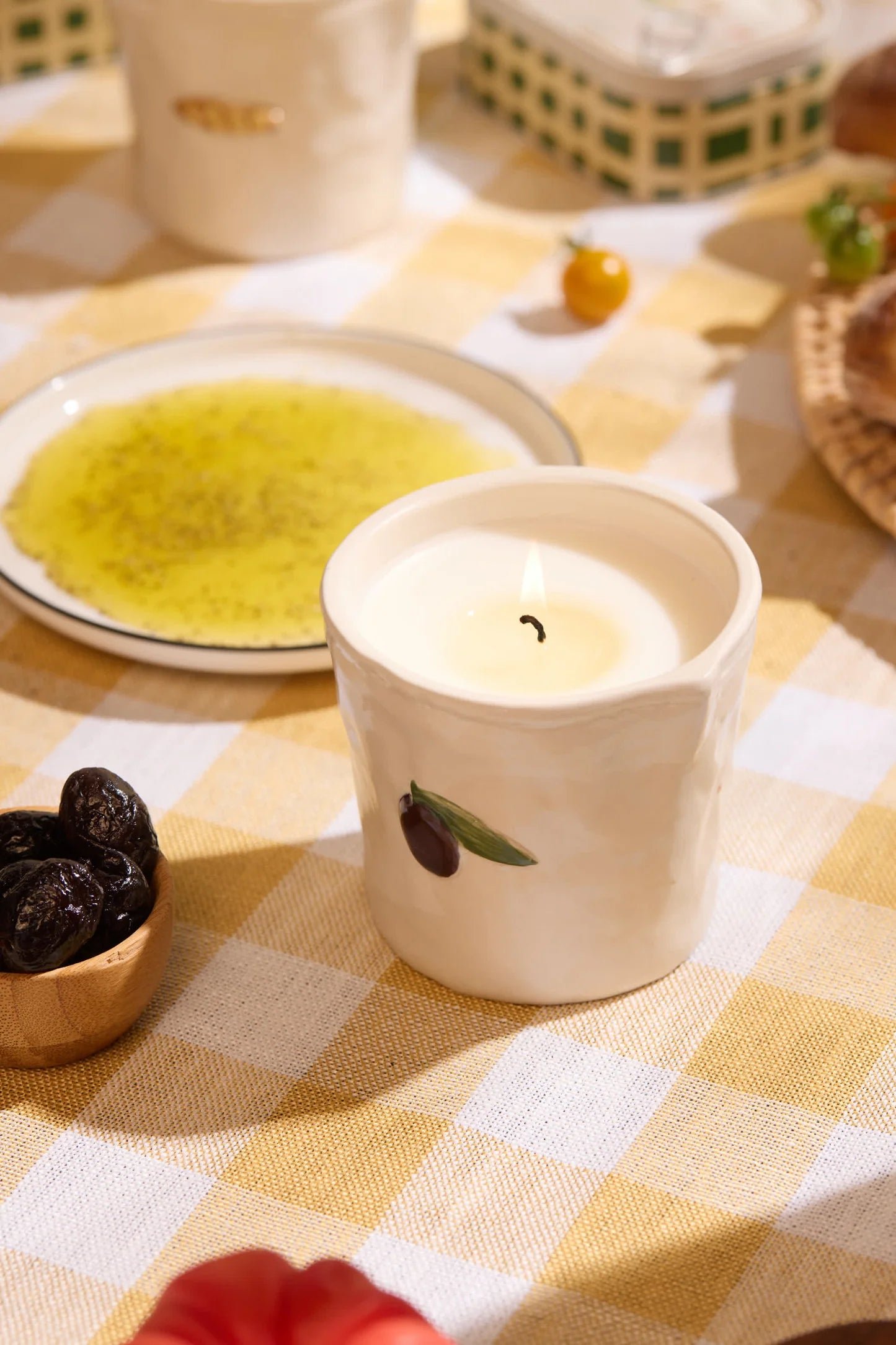 Paddywax Bistro Olive Ceramic Candle - Fig Olive - Image 2