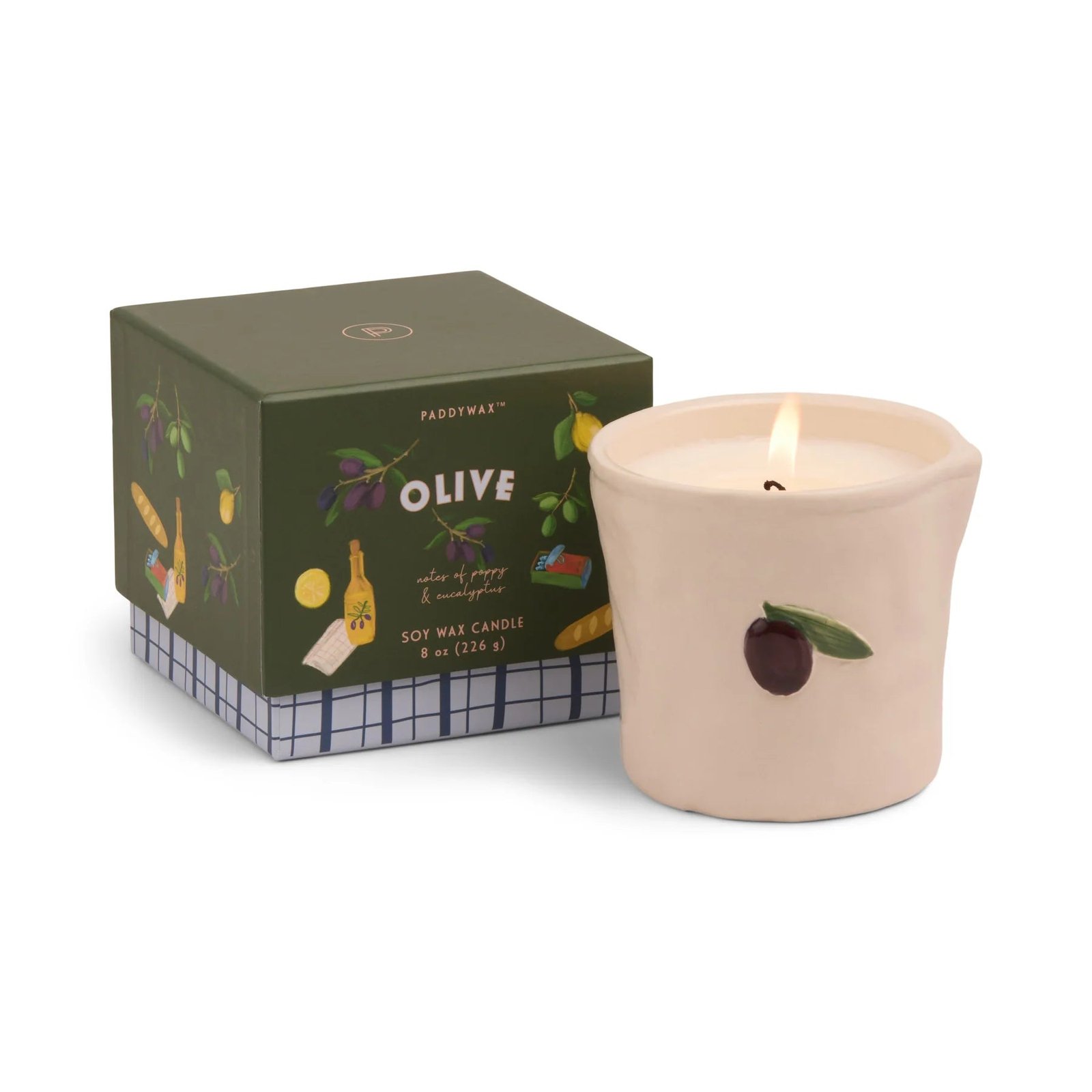 Paddywax Bistro Olive Ceramic Candle - Fig Olive - Image 3