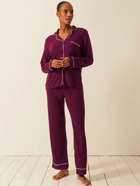 Long PJ Set Black Cherry - Image 2