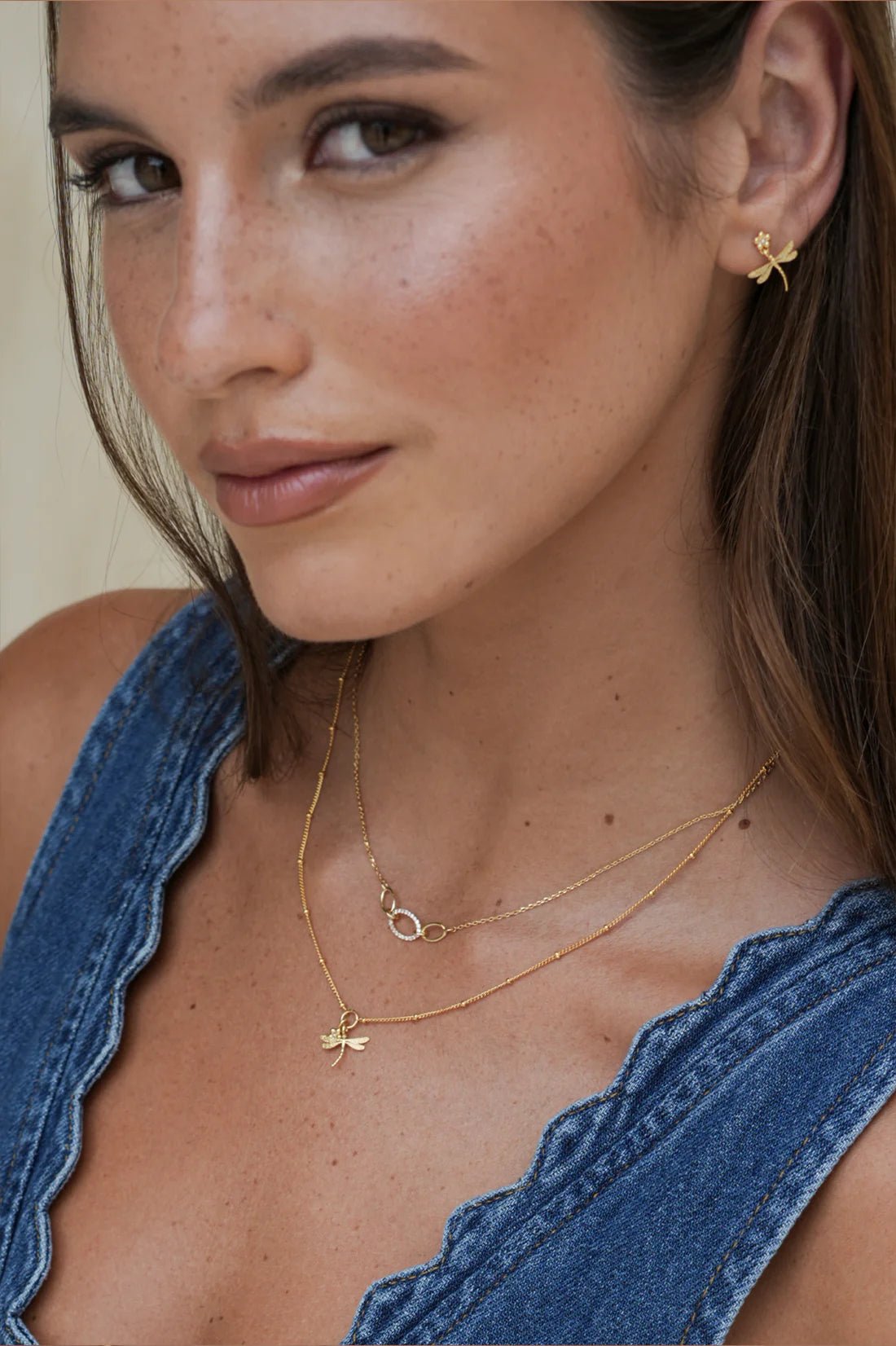 EBN7102G Oval Link Chain Necklace - Image 2