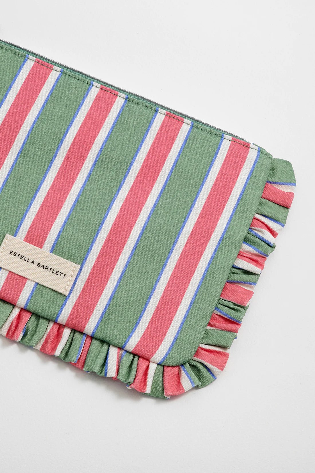 EBP7085 Frill Pouch - Green Stripe - Image 2