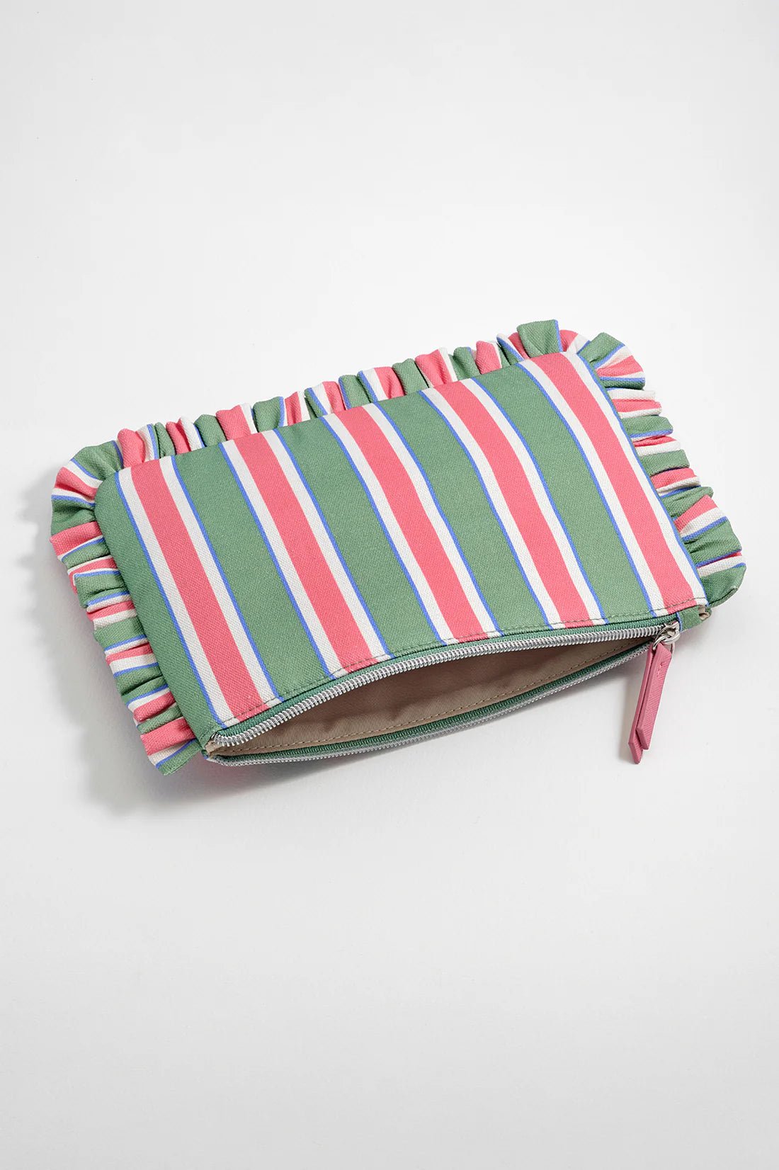 EBP7085 Frill Pouch - Green Stripe - Image 3