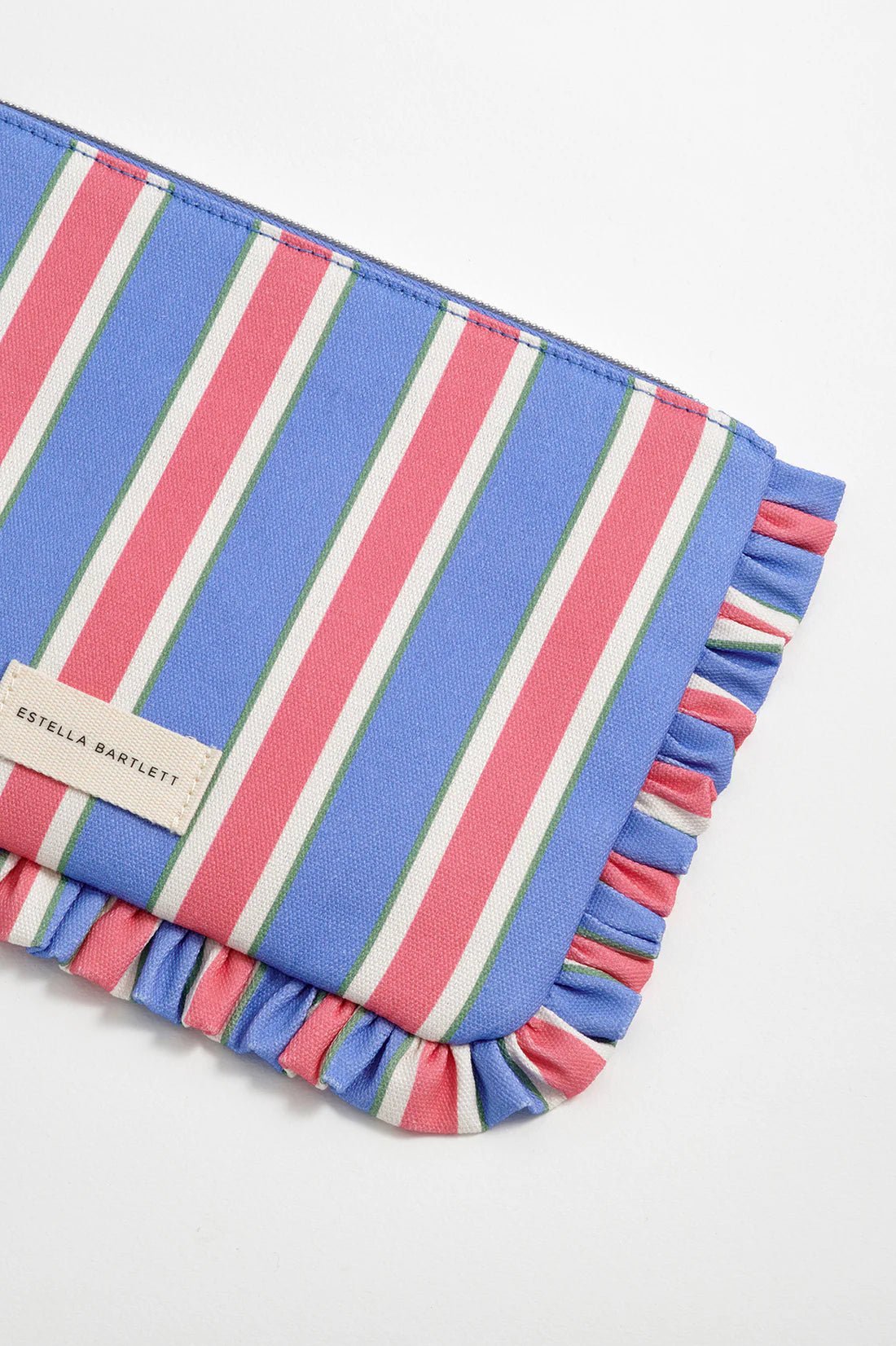EBP7086 Frill Pouch - Blue Stripe - Image 3