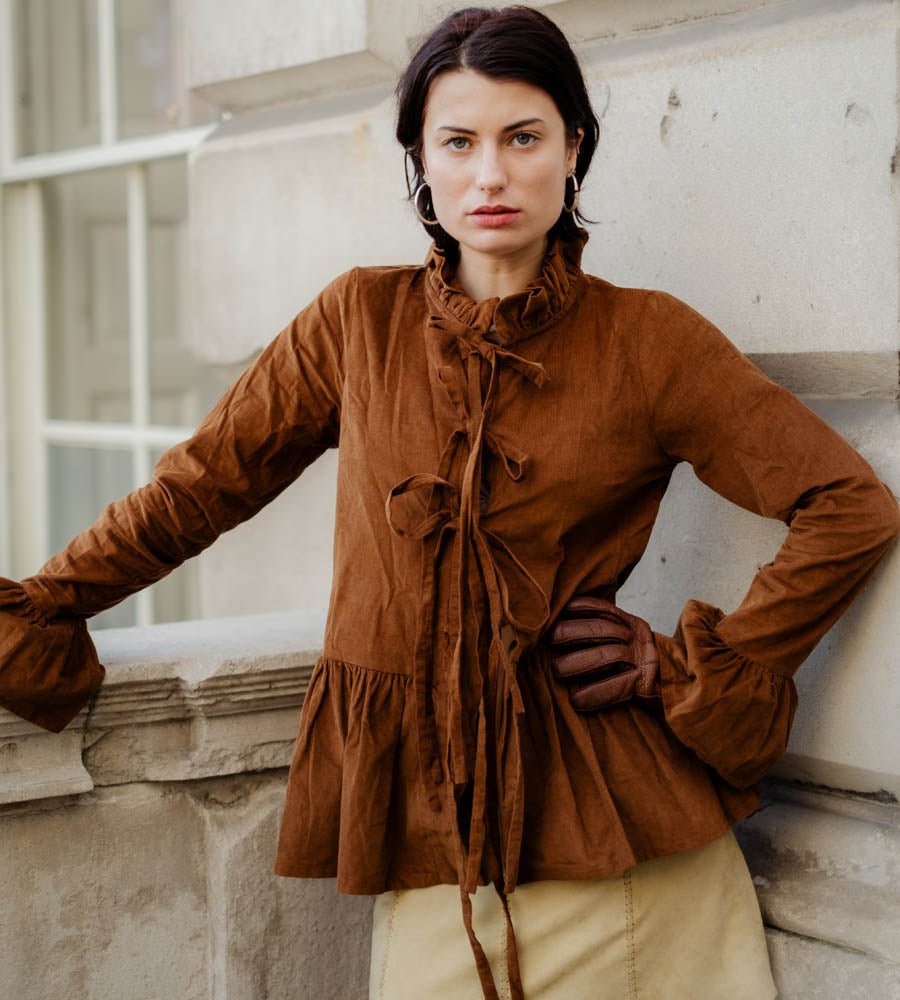 Tinky Blouse in Vicuna Cord