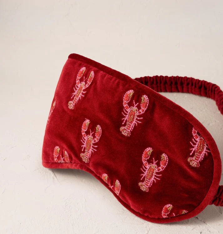 Lobster Velvet Eye Mask - Rouge - Image 2