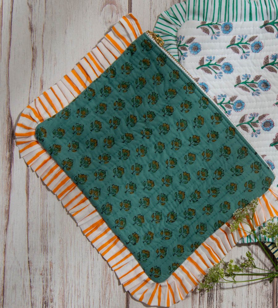 Millie Pouch in Mustard Flower