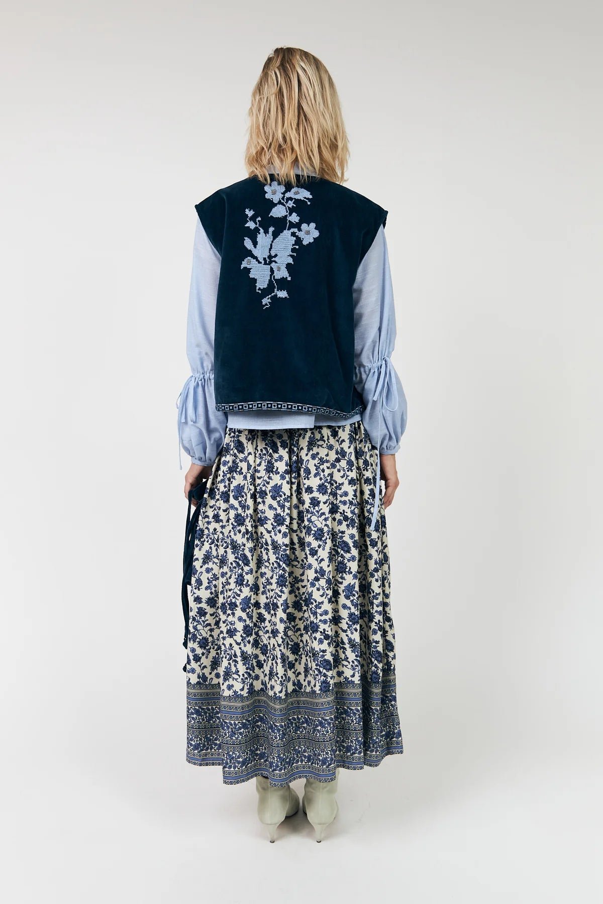 MyraLL Maxi Skirt - Blue - Image 4