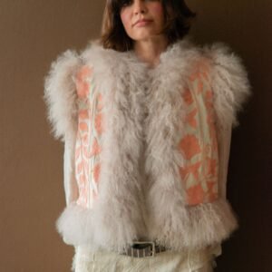 POM x Marais Calla Suzani Reversible Gilet - Peach Pink