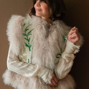 POM x Marais Calla Suzani Reversible Gilet - Multi Greens