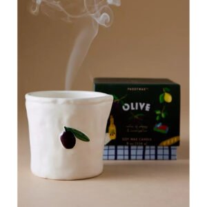 Paddywax Bistro Olive Ceramic Candle - Fig Olive