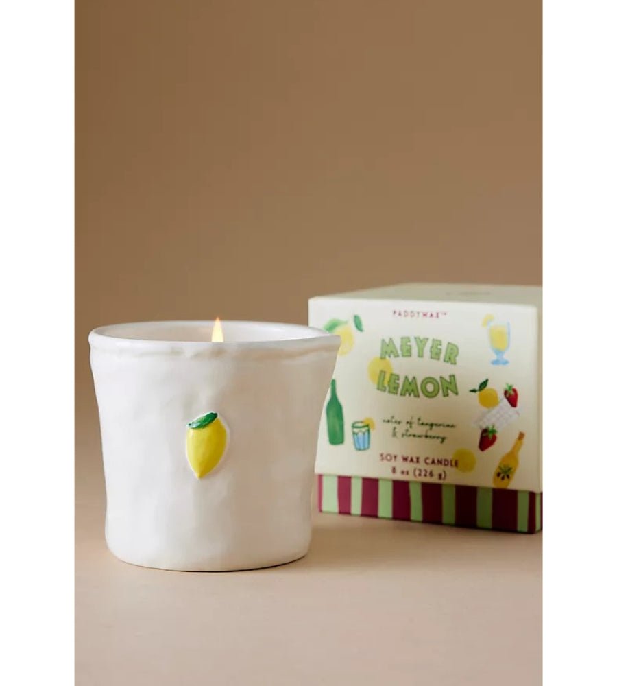 Bistro Lemon Ceramic Candle - Meyer Lemon