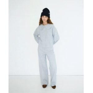 Berta Striped Jeans - Light Cream